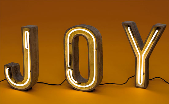 Design spotting: Concrete letter lamps by Seletti