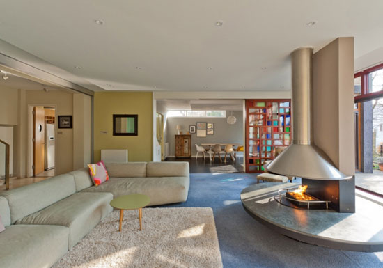 Four bedroom duplex apartment in the 1960s Dinerman, Davison & Hillman-designed Copper Beech in London N6