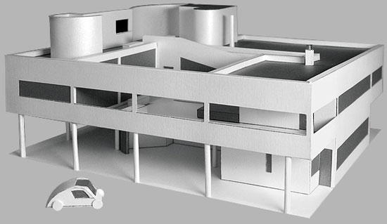 Build Le Corbusier’s Villa Savoye modernist house – out of cardboard