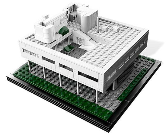 corbusier2 Lego version of the Villa Savoye modernist house by Le Corbusier