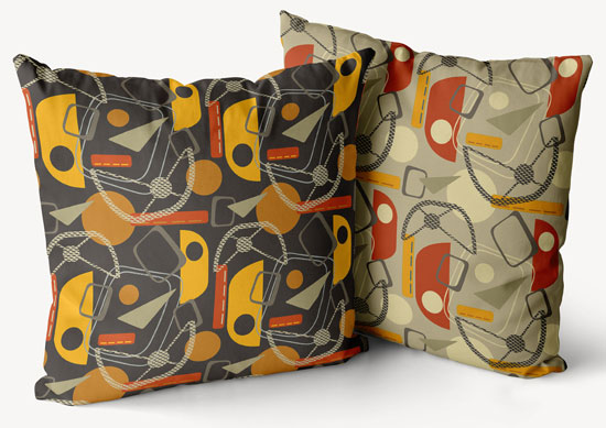 17. Architecture-inspired cushions by Gail Myerscough