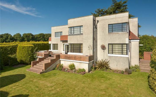 Fairbank 1930s art deco property in Cupar, Fife, Scotland