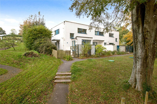 1930s William Lescaze modernist houses in Dartington Hall, Totnes, Devon