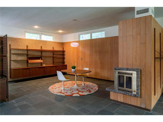 1950s midcentury modern Erickson House in Duluth, Minnesota, USA