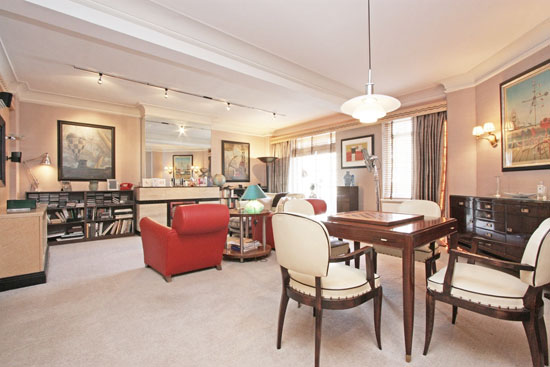 Apartment in the grade II-listed moderne Dorset House in London NW1