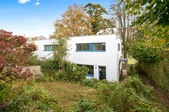 1930s William Lescaze modernist houses in Dartington Hall, Totnes, Devon