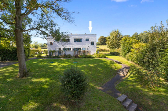 1930s William Lescaze modern houses in Dartington Hall, Totnes, Devon