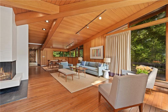 1950s David Henken midcentury modern property in Pound Ridge, New York, USA