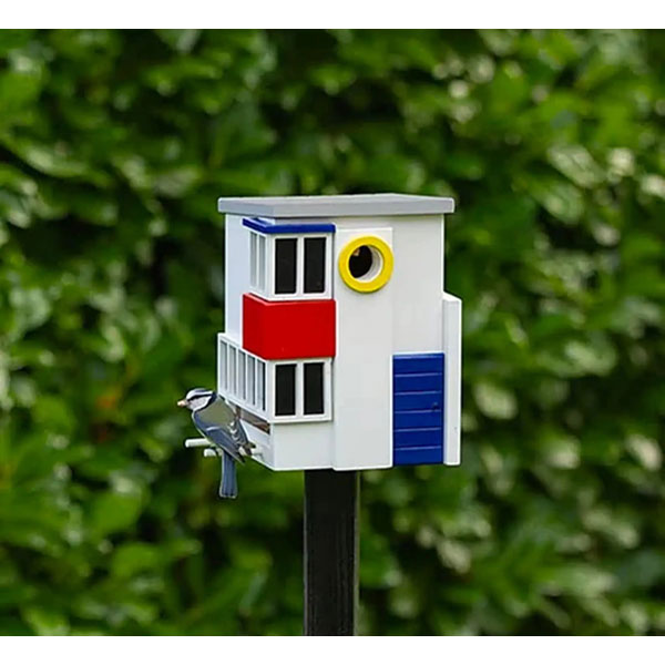 24. De Stijl modernist birdhouse and bird feeder (image credit: Etsy)