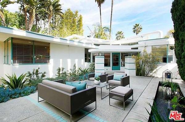 1930s art deco: William Kesling-designed property in West Hollywood, Los Angeles, California, USA