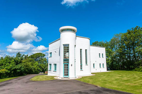 Wester Waterlair art deco-style property in Fordoun, Aberdeenshire, Scotland