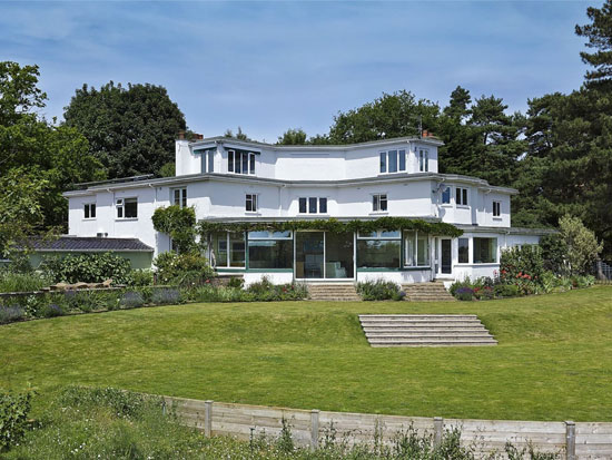 1930s Hilda Mason-designed Kings Knoll art deco property in Woodbridge, Suffolk