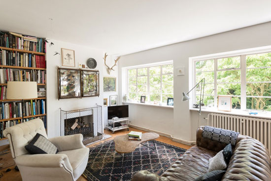 Two-bedroom art deco apartment in the William Bryce Binnie-designed West Hill Court in London N6
