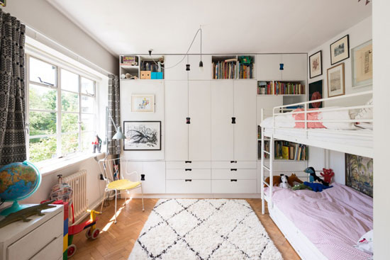 Two-bedroom art deco apartment in the William Bryce Binnie-designed West Hill Court in London N6
