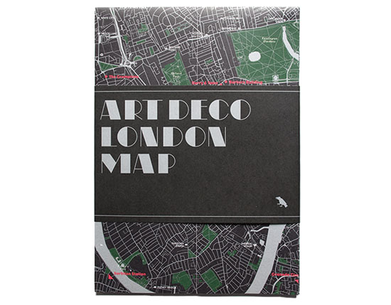  The Art Deco London Map by Blue Crow Media