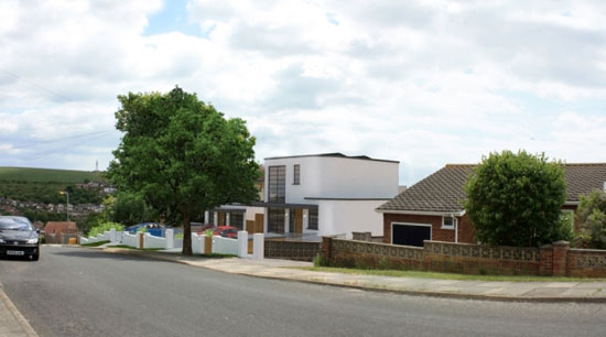 Five-bedroom new-build art deco-style house in Saltdean, East Sussex