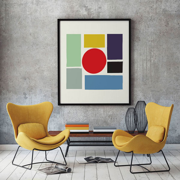 As seen on Mad Men: Deltanova retro art prints at Etsy