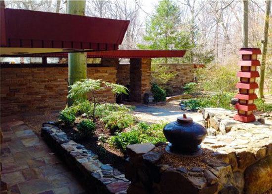 1950s Frank Lloyd Wright-designed Dudley Spencer House in Wilmington, Delaware, USA