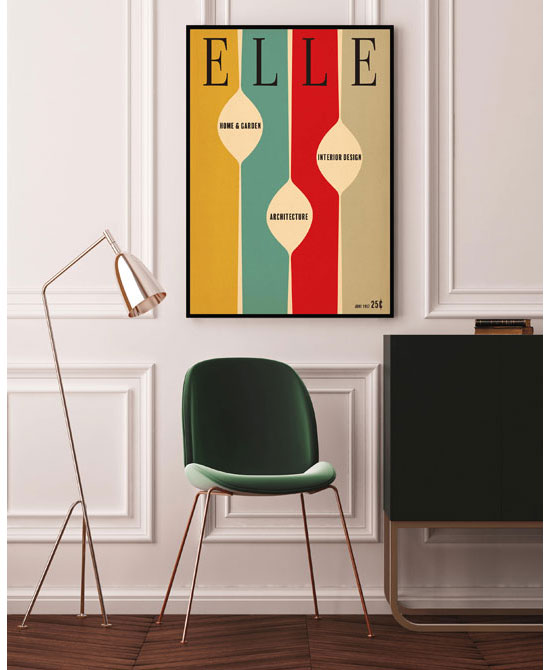 As seen on Mad Men: Deltanova retro art prints at Etsy