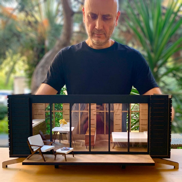 18. Midcentury modern dollhouse kit by Terrarium Stories