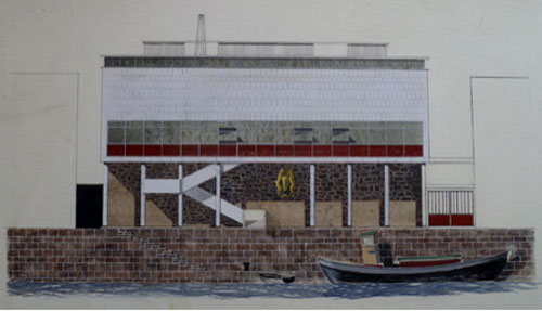 drawing2 Glasgow School of Art 1960s modernist architectural drawing on eBay