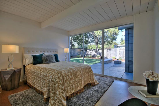 1950s midcentury modern Eichler property in Palo Alto, California, USA