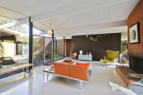 1960s midcentury modern Eichler property in San Rafael, California, USA