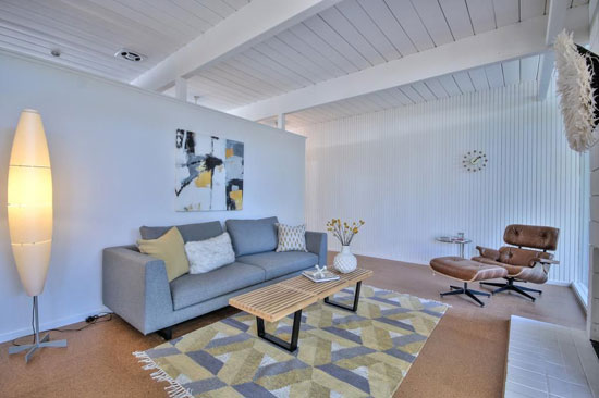 1950s midcentury modern Eichler property in Palo Alto, California, USA