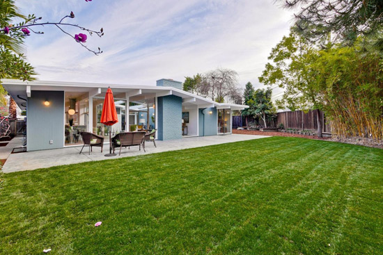 1960s midcentury modern Eichler property in San Jose, California, USA