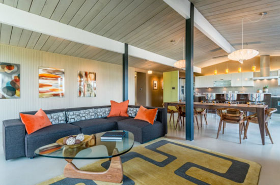 Four-bedroom 1950s Eichler home in San Mateo, California, USA