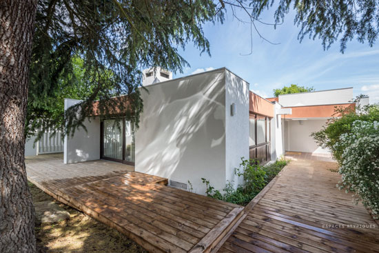 1970s modernist property in Bourg-la-Reine, near Paris, France