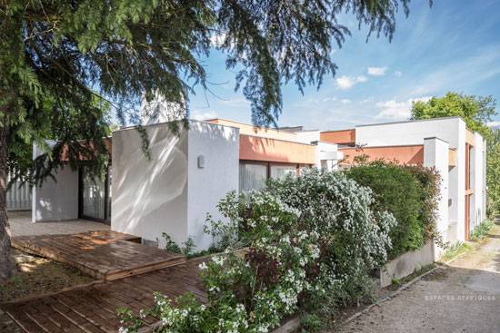 1970s modernist property in Bourg-la-Reine, near Paris, France