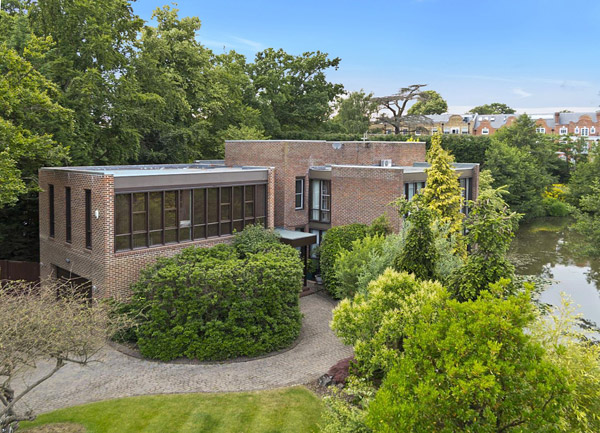 1970s modernism: Royston Summers lakeside property in Esher, Surrey