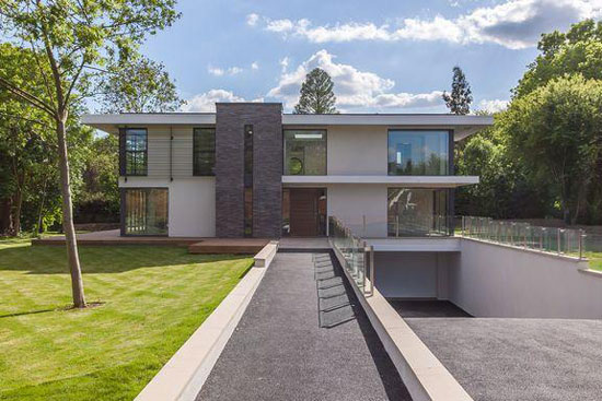 On the market: Five-bedroom contemporary modernist property in Esher, Surrey