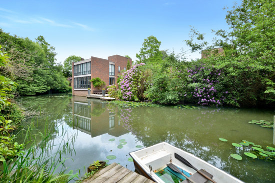 1970s modernism: Royston Summers lakeside property in Esher, Surrey