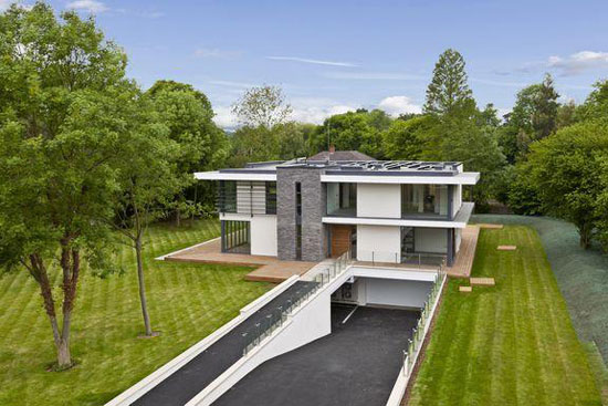 Five-bedroom contemporary modernist property in Esher, Surrey