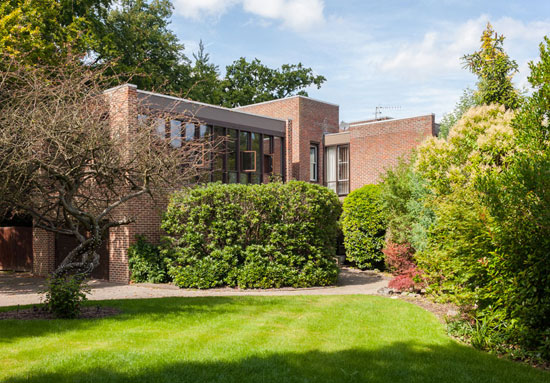 1970s Royston Summers-designed modernist property on Lakeside Drive, Esher, Surrey