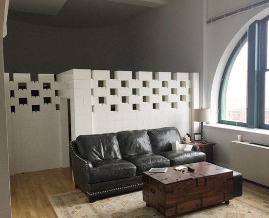 Lego style wall sales blocks