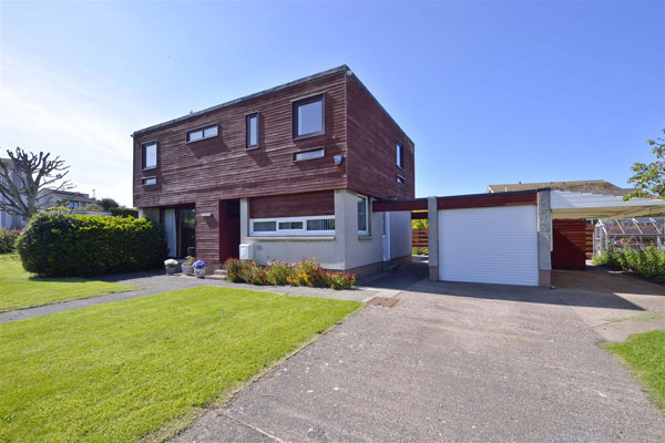 1960s modern house in Eyemouth, Berwickshire, Scotland