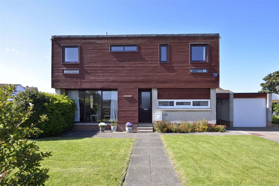 1960s modern house in Eyemouth, Berwickshire, Scotland