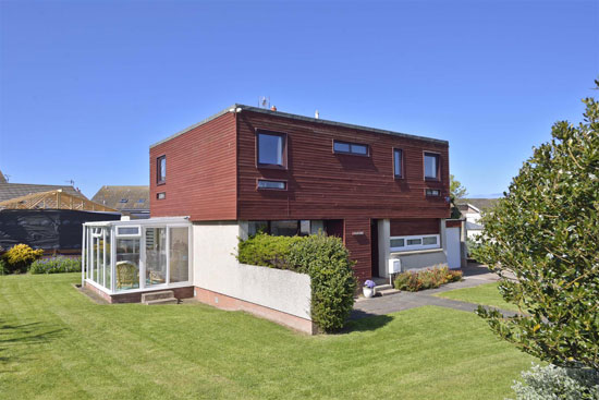 1960s modern house in Eyemouth, Berwickshire, Scotland