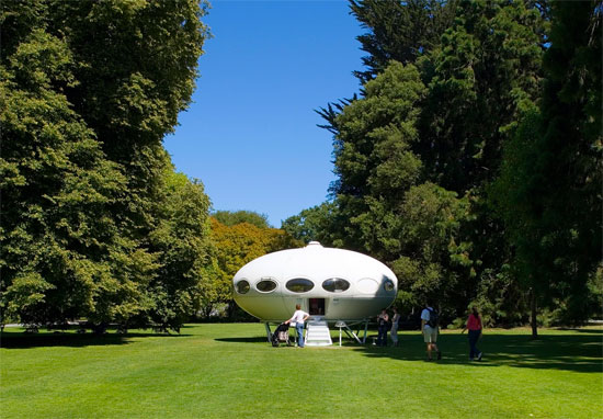 1960s Matti Suurinen Futuro House in Christchurch, New Zealand