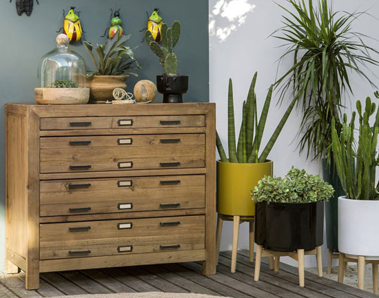 Florian midcentury planters back at La Redoute