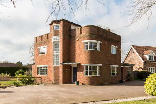 1930s Norman Webster art deco house in Long Sutton, Lincolnshire