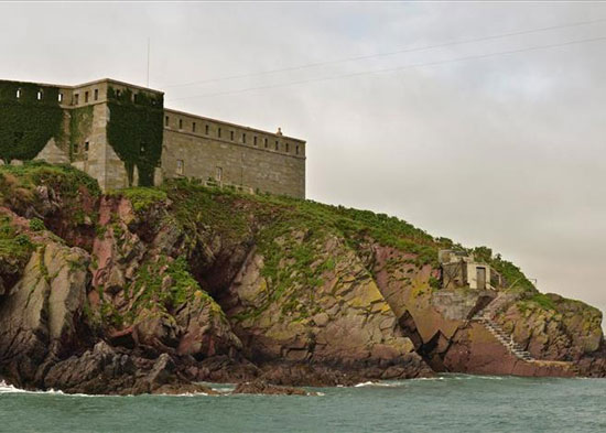 19th century Thorn Island fortress near Pembroke, Pembrokeshire