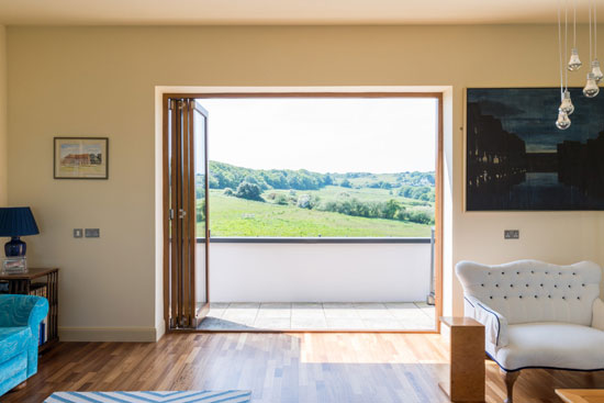 Warrenders modernist house in Firelight, East Sussex