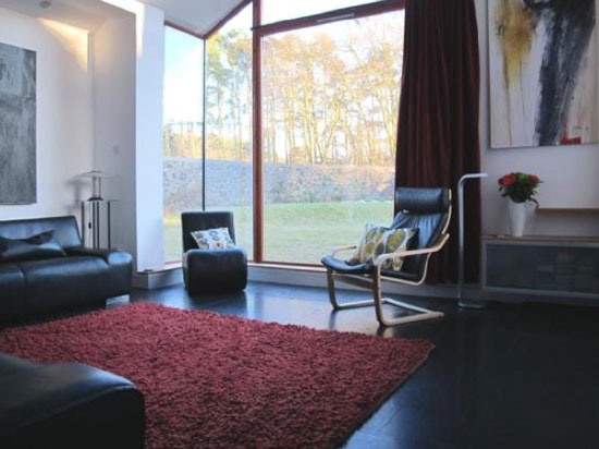 Three-bedroom contemporary modernist property in Slamanna, near Falkirk, central Scotland
