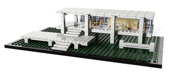 Your dream house in Lego: Ludwig Mies van der Rohe-designed Farnsworth House in Plano, Illinois