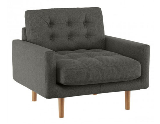 Fenner midcentury sofas and armchair at Habitat