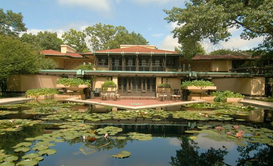 Frank Lloyd Wright-designed Avery Coonley House in Riverside, Illinois, USA